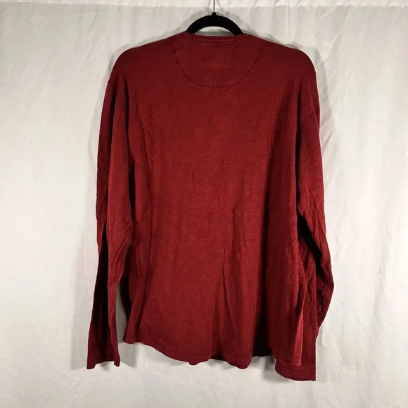 Lucky Brand Sweater Men's XL Burgundy Crew Neck Long Sleeve 100% Cotton - Picture 6 of 8